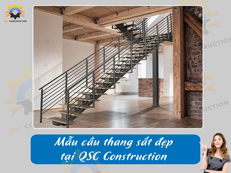 Báo giá, thi công cầu thang sắt tại Hà Nội giá tốt [200+ mẫu mới]