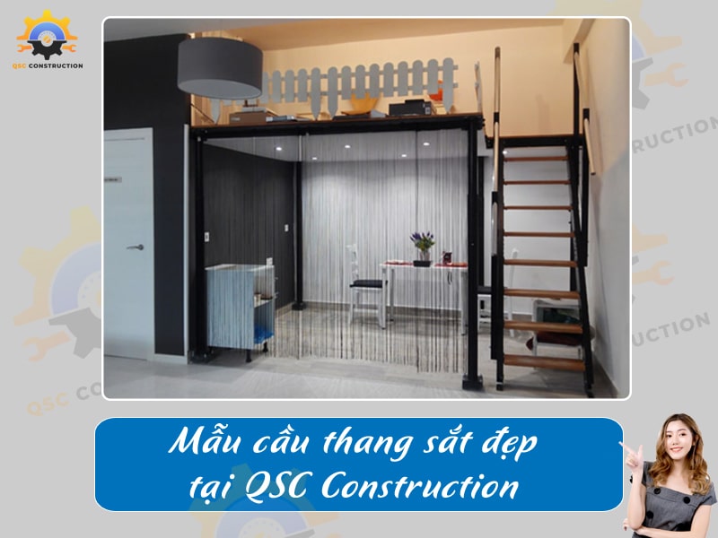 Báo giá, thi công cầu thang sắt tại Hà Nội giá tốt [200+ mẫu mới]