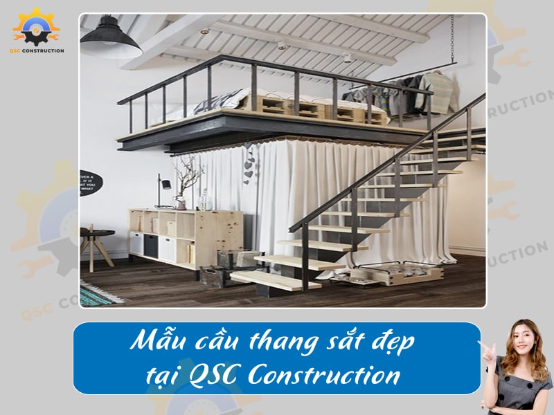 Báo giá, thi công cầu thang sắt tại Hà Nội giá tốt [200+ mẫu mới]