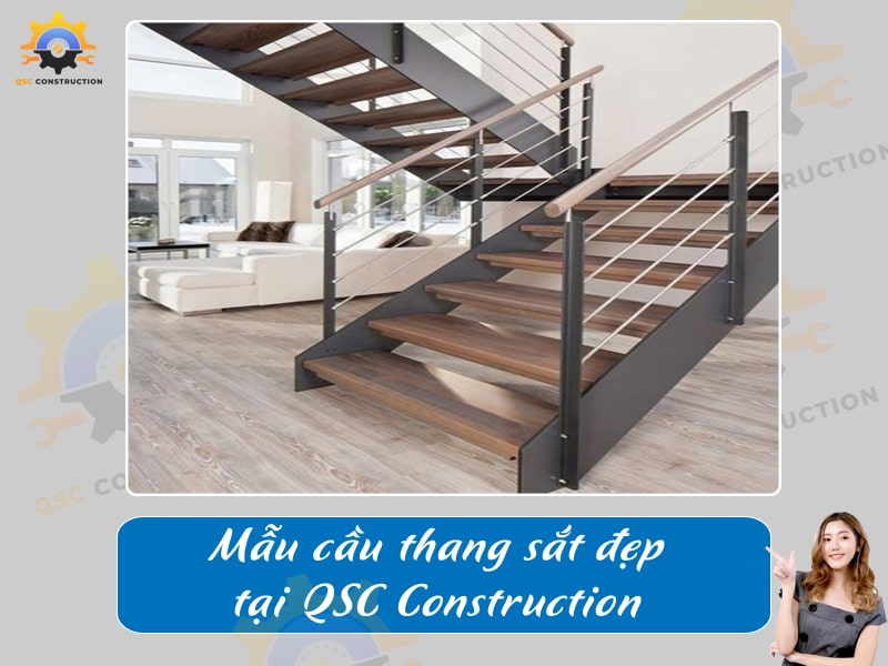 Báo giá, thi công cầu thang sắt tại Hà Nội giá tốt [200+ mẫu mới]