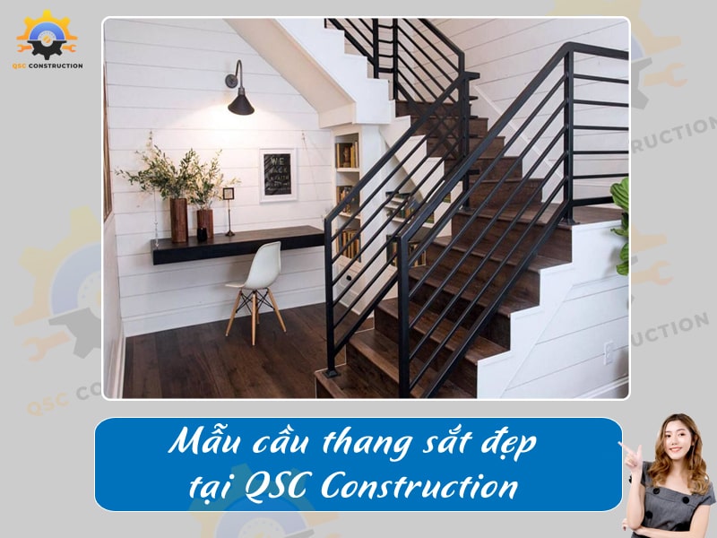 Báo giá, thi công cầu thang sắt tại Hà Nội giá tốt [200+ mẫu mới]