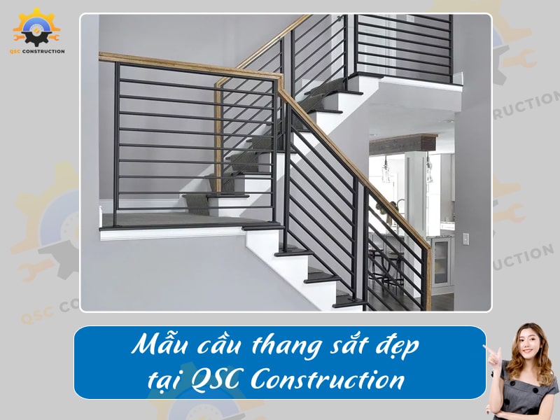 Báo giá, thi công cầu thang sắt tại Hà Nội giá tốt [200+ mẫu mới]