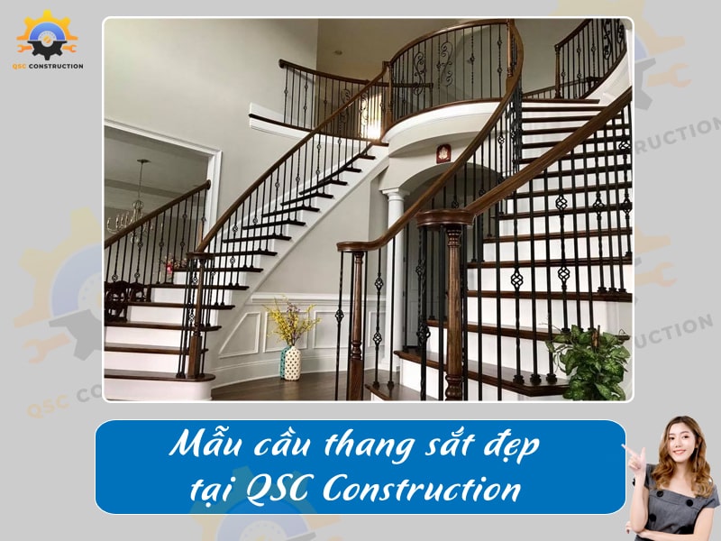 Báo giá, thi công cầu thang sắt tại Hà Nội giá tốt [200+ mẫu mới]