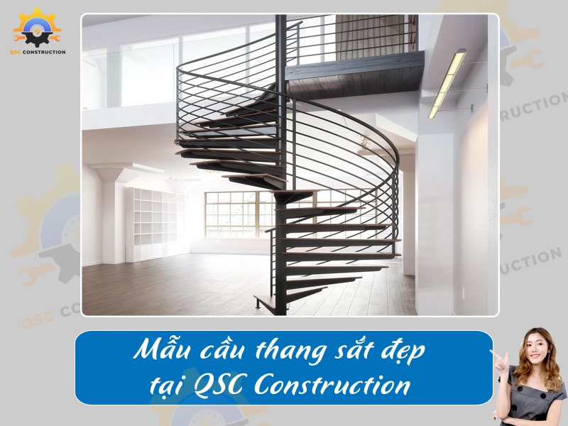 Báo giá, thi công cầu thang sắt tại Hà Nội giá tốt [200+ mẫu mới]