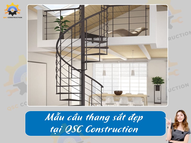 Báo giá, thi công cầu thang sắt tại Hà Nội giá tốt [200+ mẫu mới]