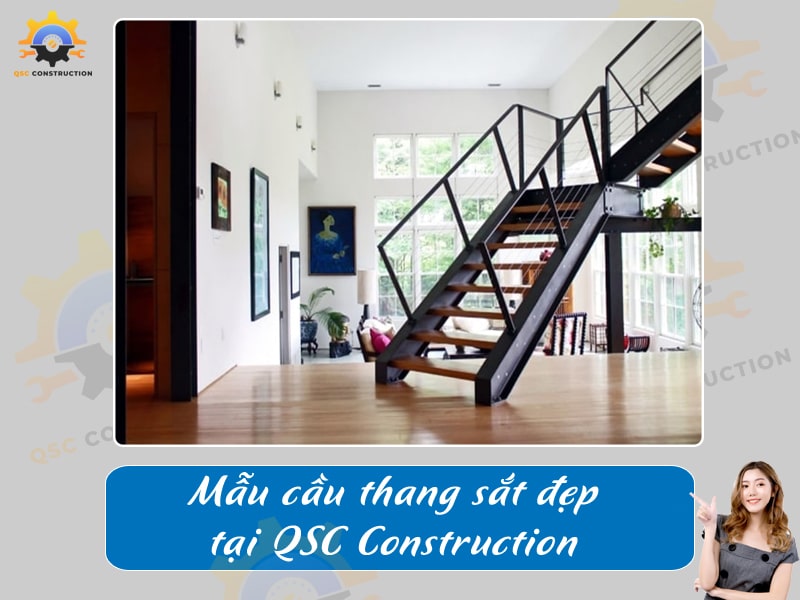 Báo giá, thi công cầu thang sắt tại Hà Nội giá tốt [200+ mẫu mới]
