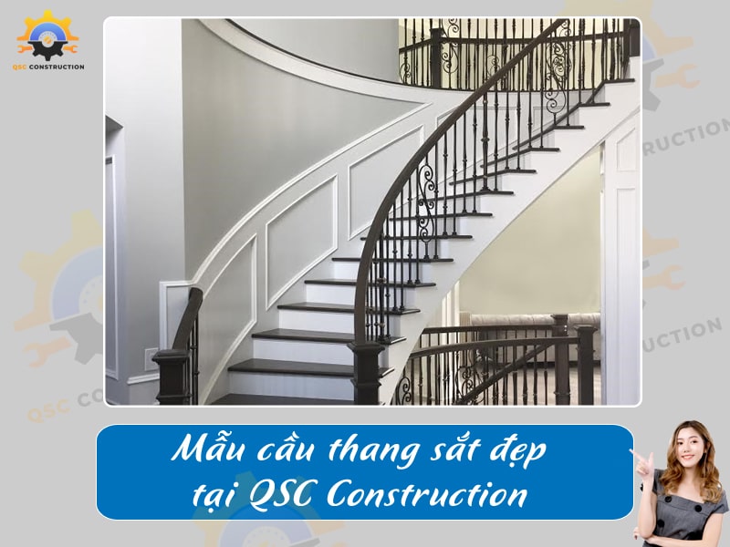 Báo giá, thi công cầu thang sắt tại Hà Nội giá tốt [200+ mẫu mới]