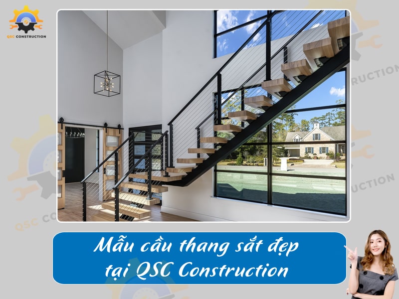 Báo giá, thi công cầu thang sắt tại Hà Nội giá tốt [200+ mẫu mới]