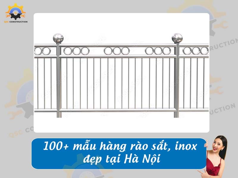 Tổng hợp báo giá 100+ mẫu hàng rào sắt, inox đẹp tại Hà Nội