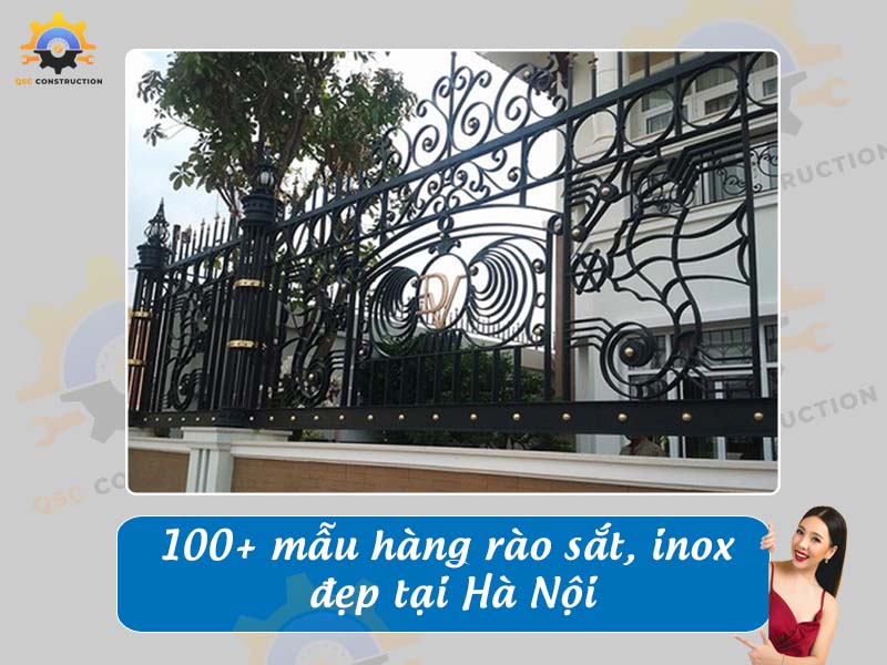 Tổng hợp báo giá 100+ mẫu hàng rào sắt, inox đẹp tại Hà Nội