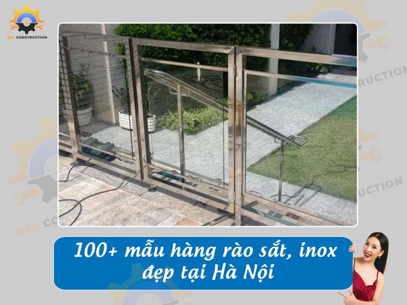 Tổng hợp báo giá 100+ mẫu hàng rào sắt, inox đẹp tại Hà Nội