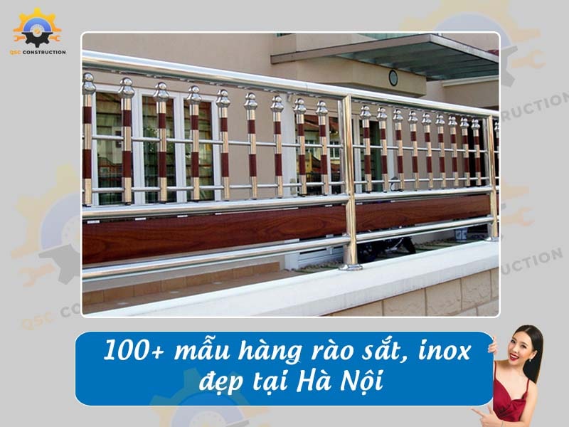 Tổng hợp báo giá 100+ mẫu hàng rào sắt, inox đẹp tại Hà Nội