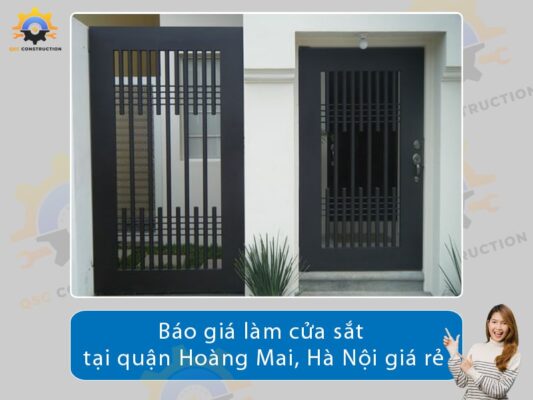 Báo giá làm cửa sắt tại Hoàng Mai, Hà Nội giá tốt