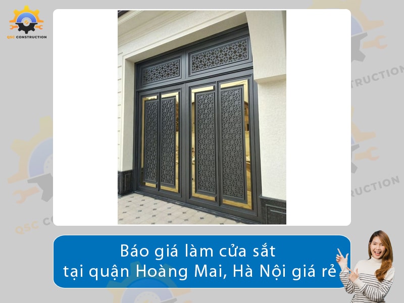 Báo giá làm cửa sắt tại Hoàng Mai, Hà Nội giá tốt