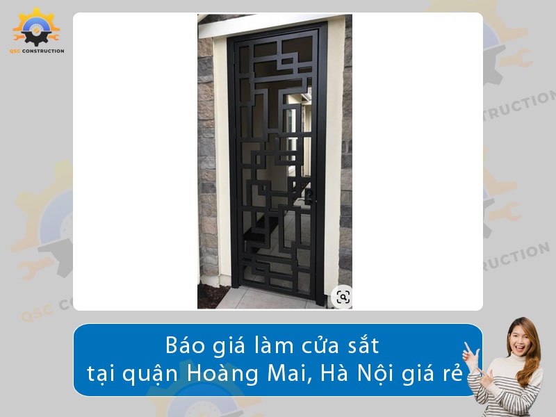 Báo giá làm cửa sắt tại Hoàng Mai, Hà Nội giá tốt