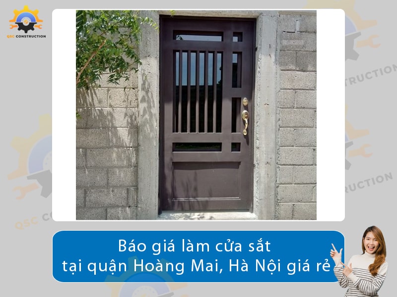 Báo giá làm cửa sắt tại Hoàng Mai, Hà Nội giá tốt