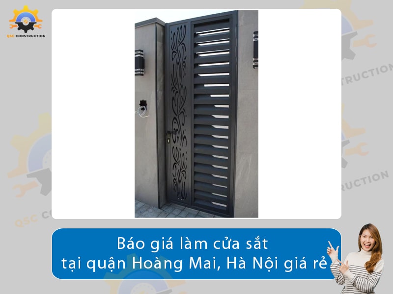 Báo giá làm cửa sắt tại Hoàng Mai, Hà Nội giá tốt