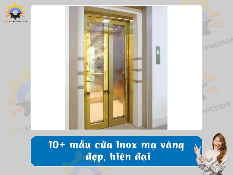 Tổng hợp 10+ mẫu cửa inox mạ vàng đẹp kèm báo giá