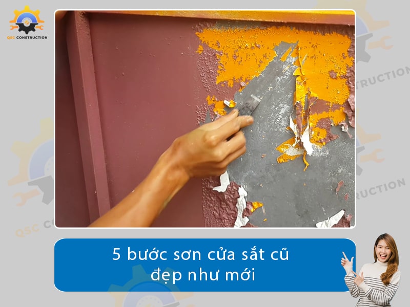 5 bước sơn cửa sắt cũ đẹp như mới bạn đã biết?