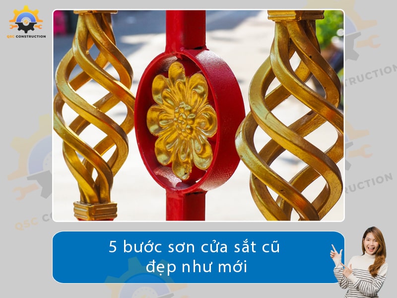 5 bước sơn cửa sắt cũ đẹp như mới bạn đã biết?
