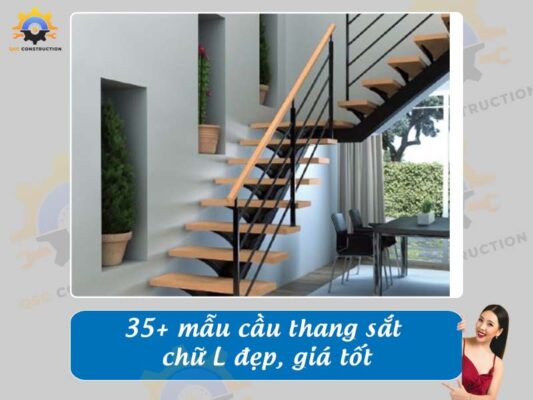 Báo giá 35+ mẫu cầu thang sắt chữ L đẹp, giá tốt hiện nay