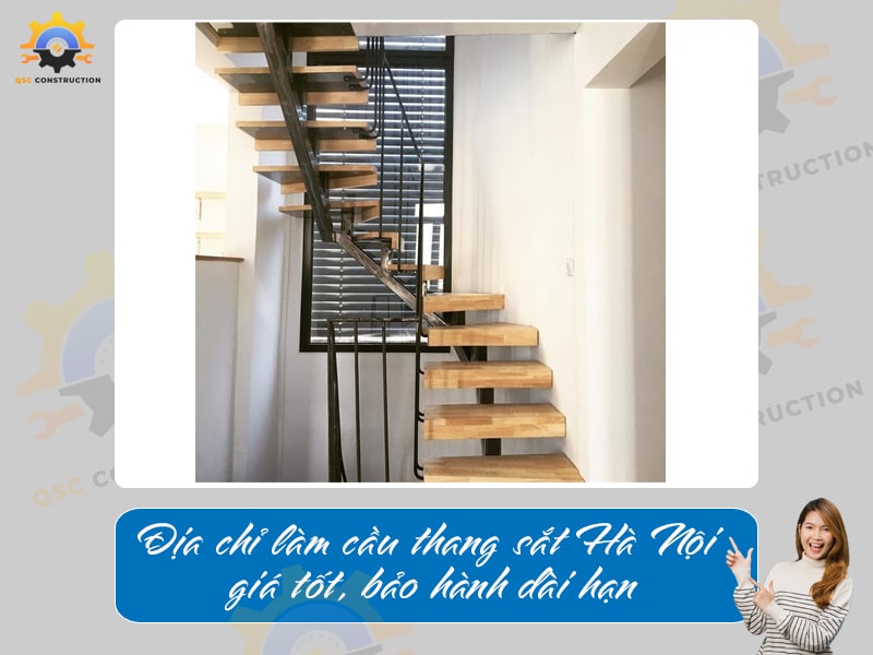 Địa chỉ làm cầu thang sắt Hà Nội giá tốt, bảo hành dài hạn