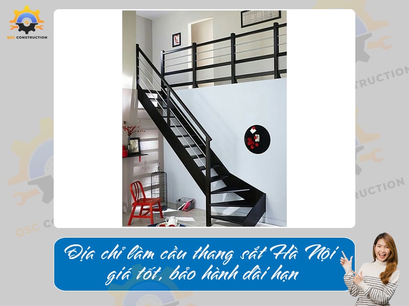 Địa chỉ làm cầu thang sắt Hà Nội giá tốt, bảo hành dài hạn