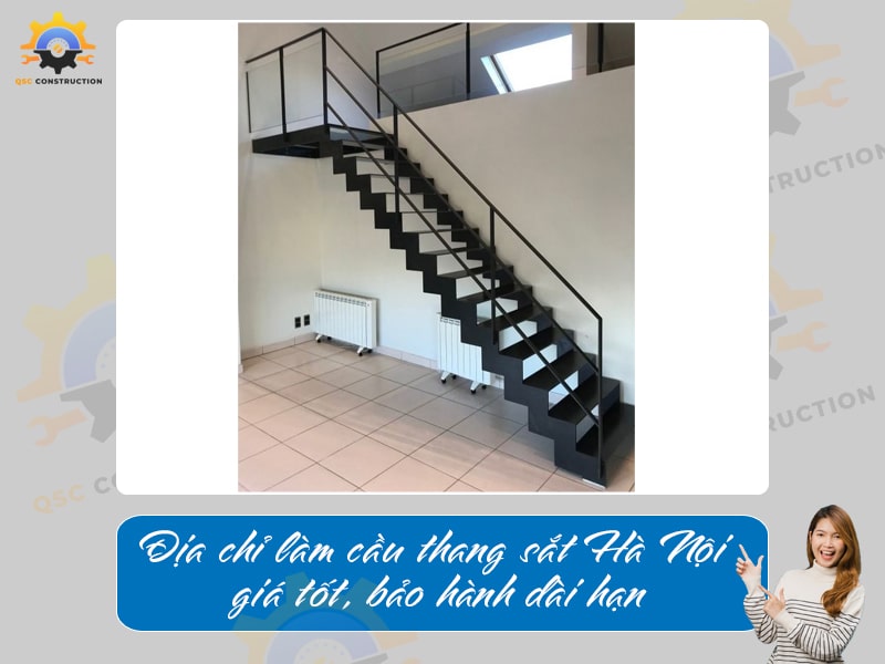 Địa chỉ làm cầu thang sắt Hà Nội giá tốt, bảo hành dài hạn