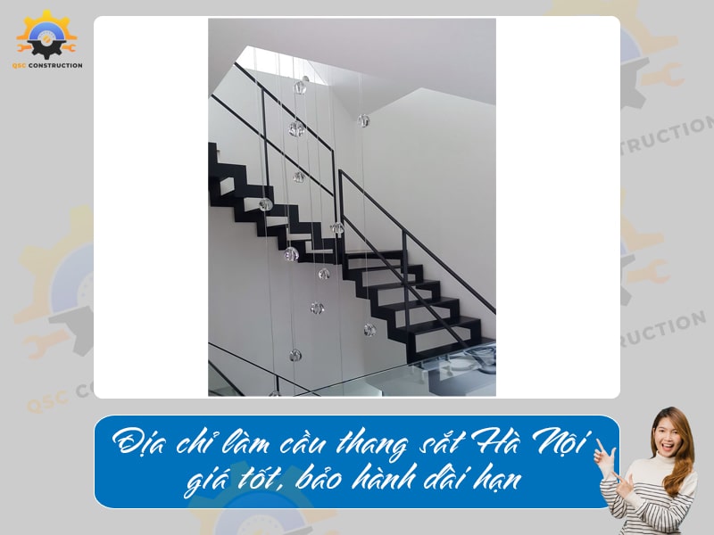 Địa chỉ làm cầu thang sắt Hà Nội giá tốt, bảo hành dài hạn