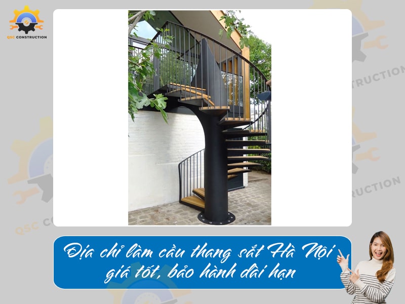 Địa chỉ làm cầu thang sắt Hà Nội giá tốt, bảo hành dài hạn