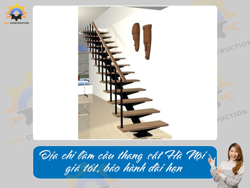 Địa chỉ làm cầu thang sắt Hà Nội giá tốt, bảo hành dài hạn