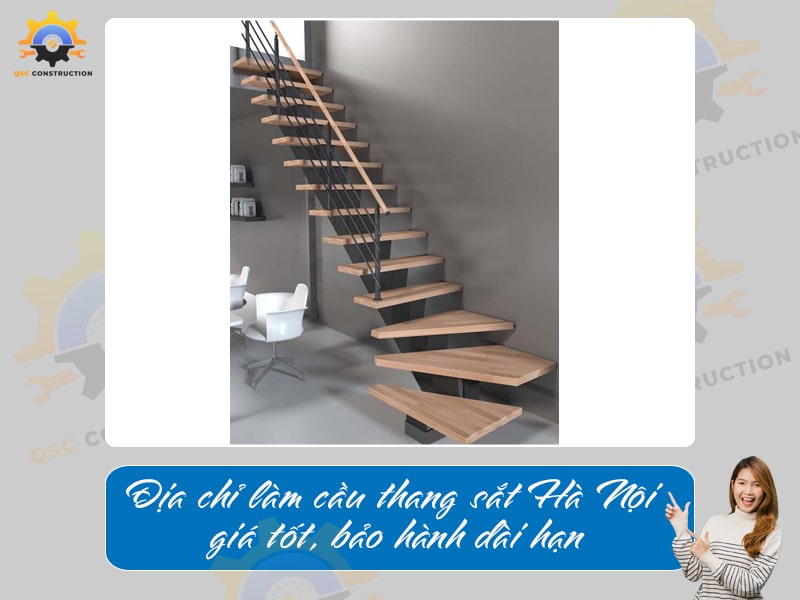 Địa chỉ làm cầu thang sắt Hà Nội giá tốt, bảo hành dài hạn