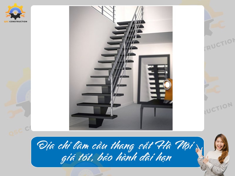Địa chỉ làm cầu thang sắt Hà Nội giá tốt, bảo hành dài hạn