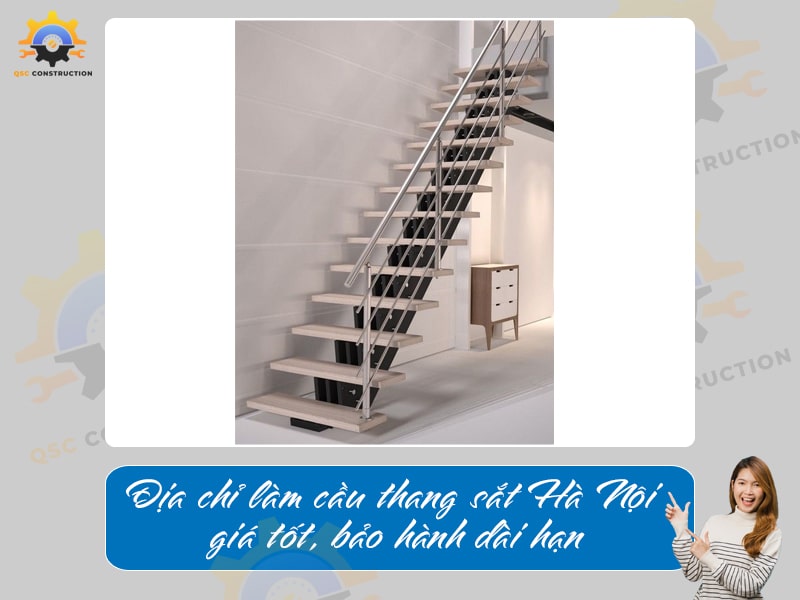 Địa chỉ làm cầu thang sắt Hà Nội giá tốt, bảo hành dài hạn