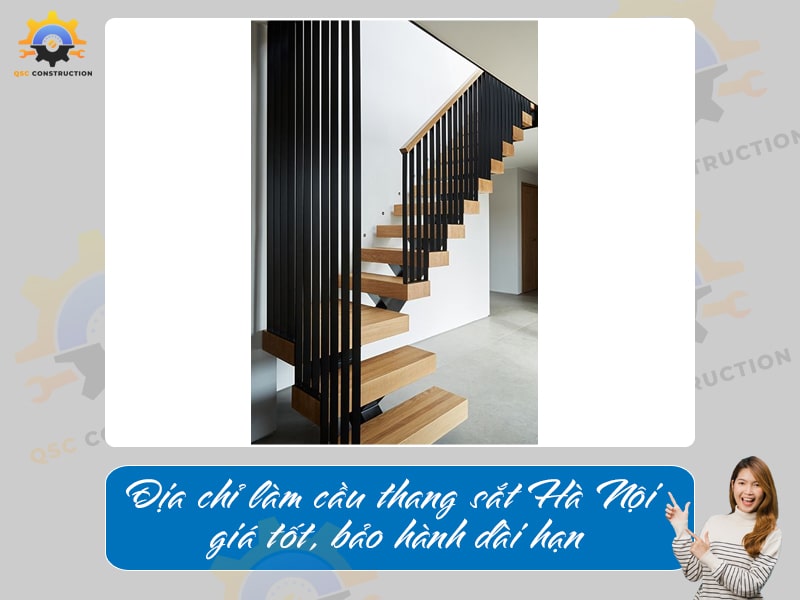 Địa chỉ làm cầu thang sắt Hà Nội giá tốt, bảo hành dài hạn