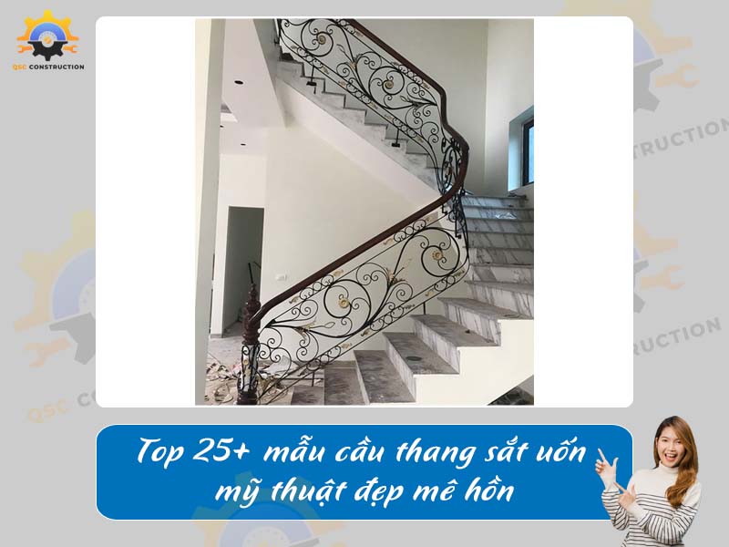 Top 25+ mẫu cầu thang sắt uốn mỹ thuật đẹp mê hồn