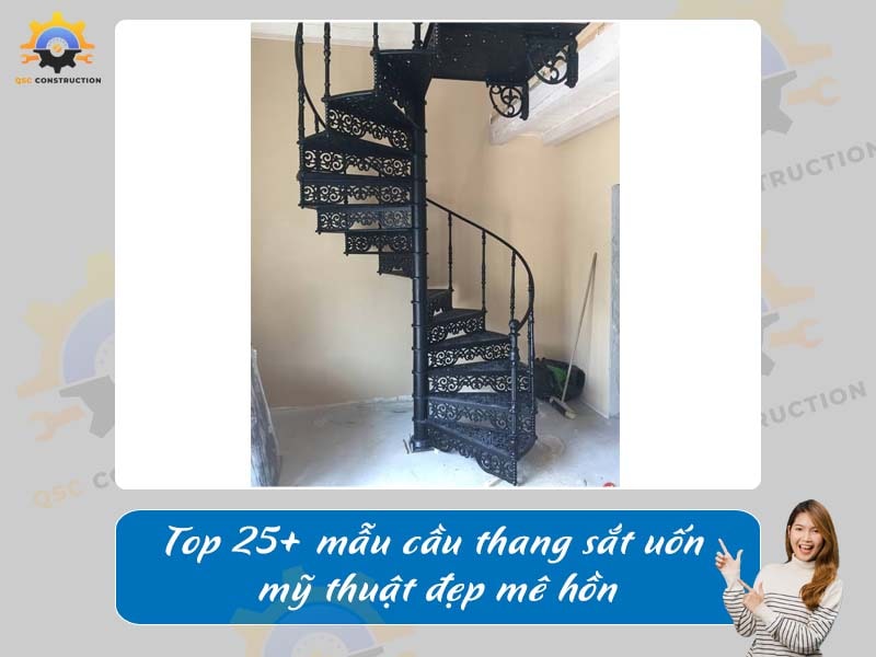 Top 25+ mẫu cầu thang sắt uốn mỹ thuật đẹp mê hồn