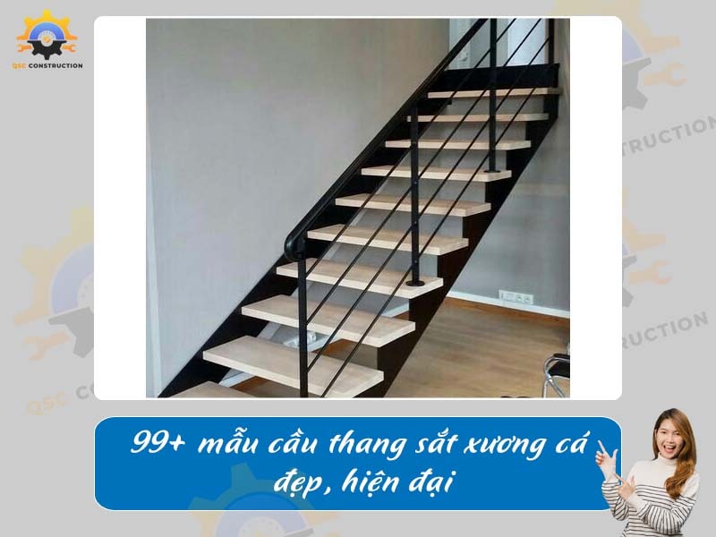 Báo giá 99+ mẫu cầu thang sắt xương cá đẹp tại Hà Nội