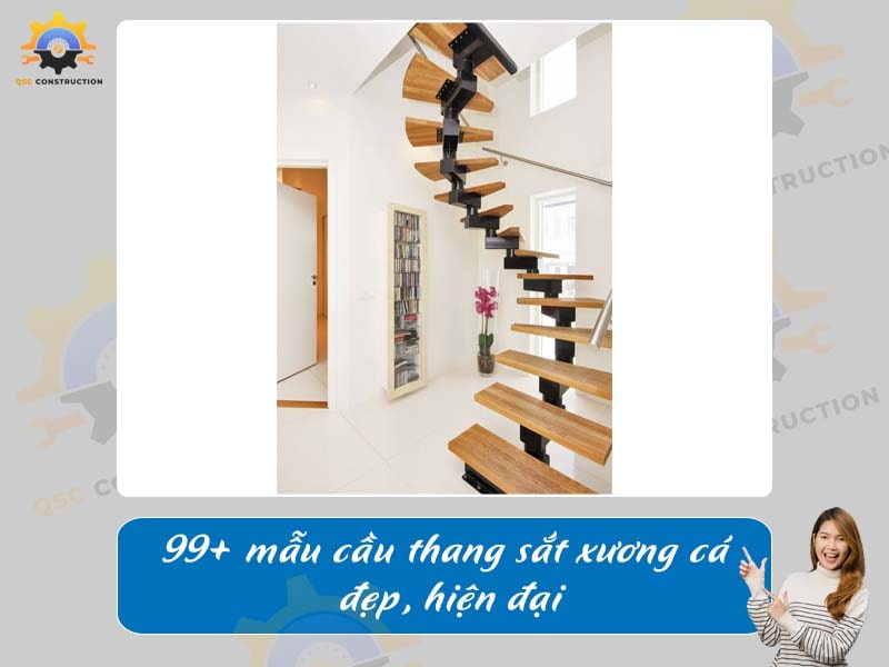 Báo giá 99+ mẫu cầu thang sắt xương cá đẹp tại Hà Nội