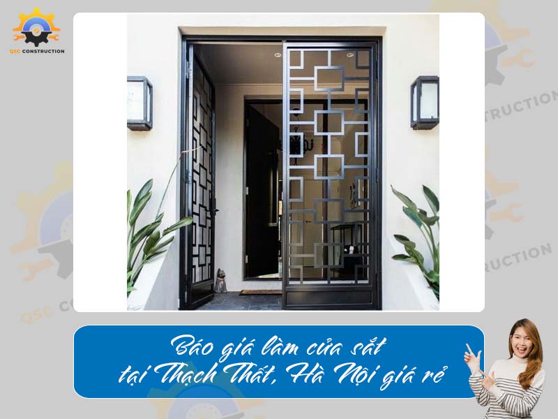 Báo giá làm cửa sắt tại Thạch Thất, Hà Nội giá rẻ