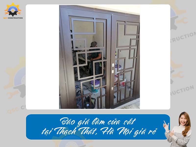 Báo giá làm cửa sắt tại Thạch Thất, Hà Nội giá rẻ