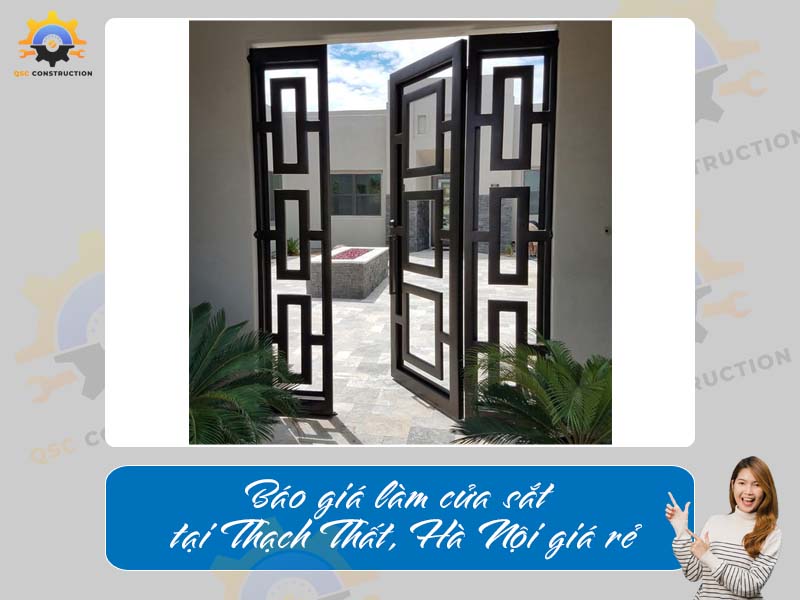 Báo giá làm cửa sắt tại Thạch Thất, Hà Nội giá rẻ
