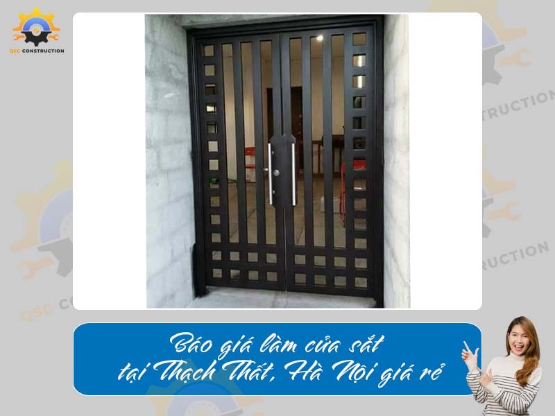 Báo giá làm cửa sắt tại Thạch Thất, Hà Nội giá rẻ