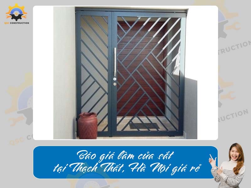 Báo giá làm cửa sắt tại Thạch Thất, Hà Nội giá rẻ