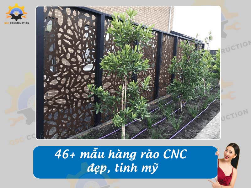 Báo giá thi công 46+ mẫu hàng rào CNC đẹp, tinh mỹ