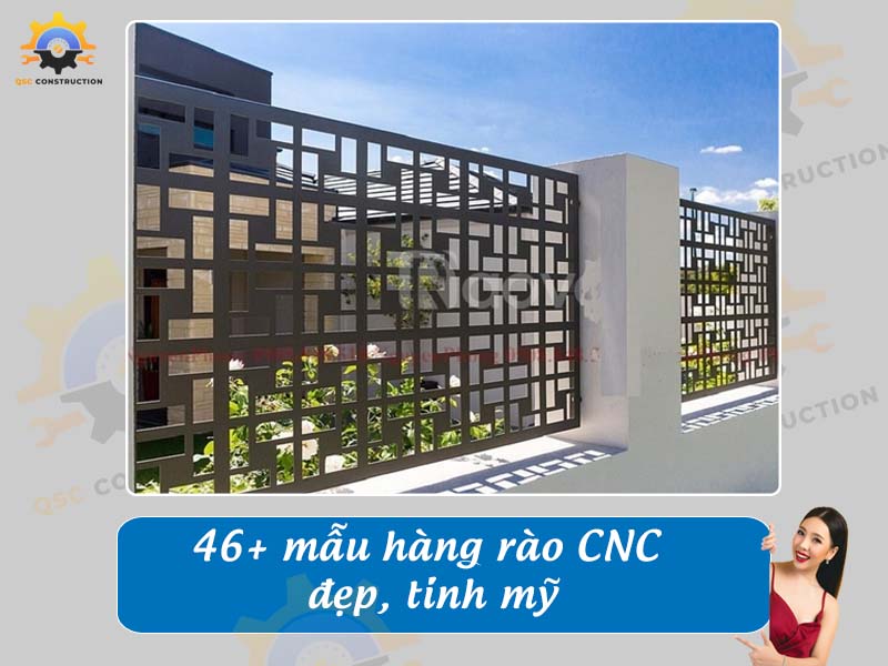 Báo giá thi công 46+ mẫu hàng rào CNC đẹp, tinh mỹ