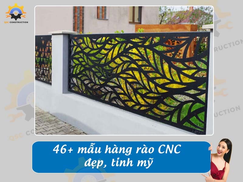 Báo giá thi công 46+ mẫu hàng rào CNC đẹp, tinh mỹ