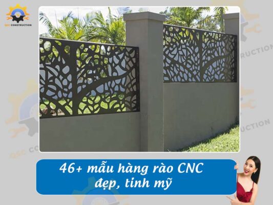 Báo giá thi công 46+ mẫu hàng rào CNC đẹp, tinh mỹ