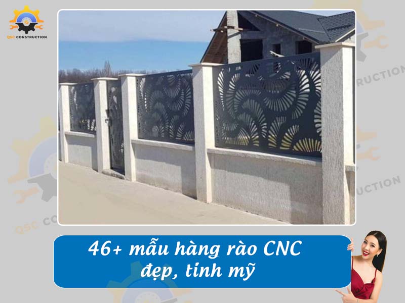 Báo giá thi công 46+ mẫu hàng rào CNC đẹp, tinh mỹ