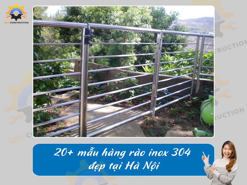 Báo giá 20+ mẫu hàng rào inox 304 đẹp tại Hà Nội